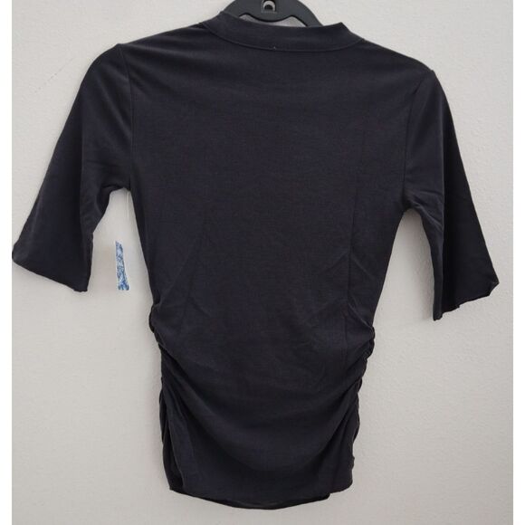 Intimately Free People OB1060305 Women's Sz S Black Talk To Me T-Shirt - Picture 2 of 7